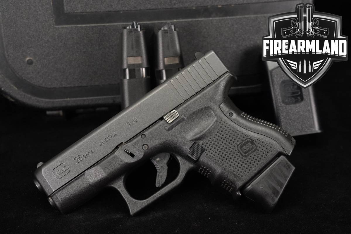 Glock 26 Gen4 G26 Gen 4 9mm 3.43" +3 MAGS & ORIG CASE