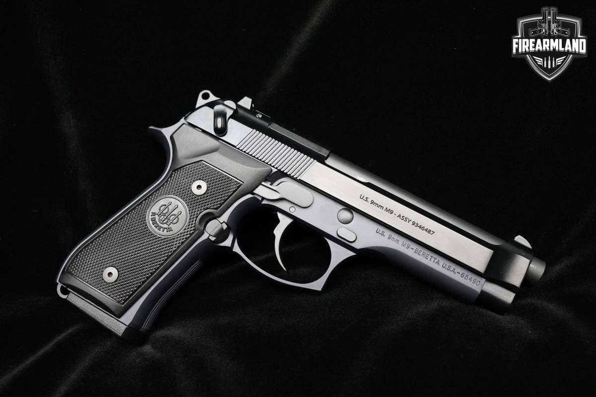Beretta USA M9 9mm Pistol DA/SA Blue M9 Beretta 9 mm 4.9" 15RD SA/DA 2-Mags