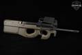 FN Herstal (FNH) PS90 Ring Sights Integrated Optic 5.7X28mm Tan in Excellent Condition Image 3
