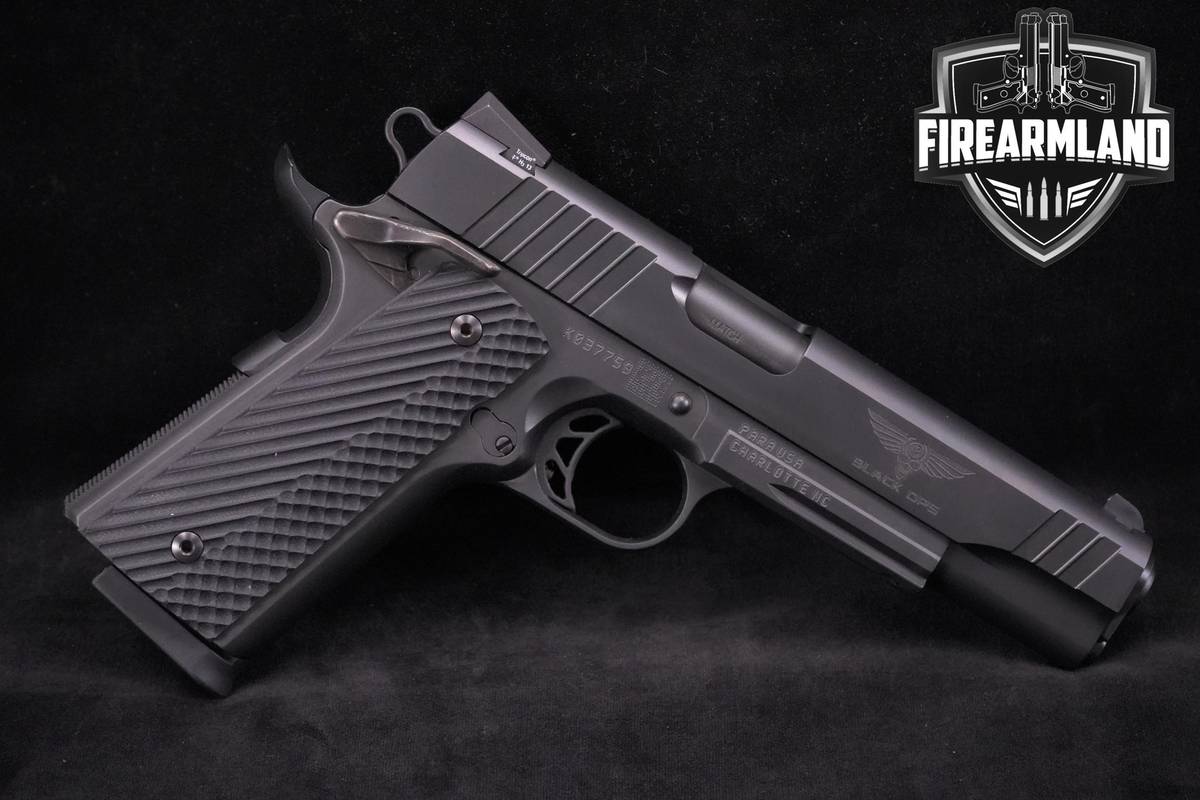 Para Ordnance 1911 Black Ops 45 ACP 5.0" Black PVD +2 MAGS & ORIG CASE