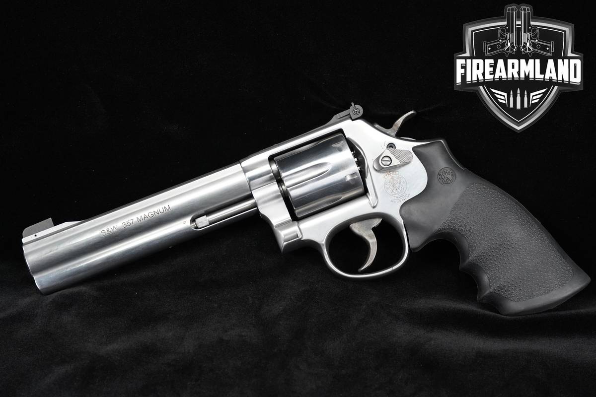 FULL-LUG Smith & Wesson S&W Model 686-6 357 Magnum 6" Revolver +ORIG CASE