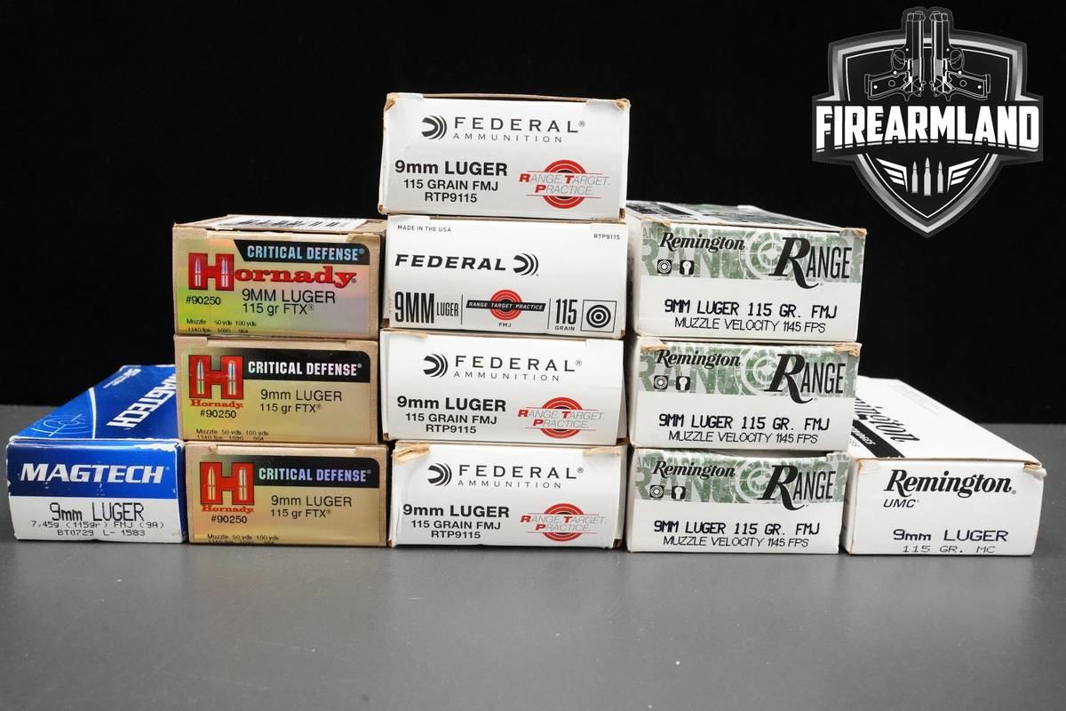 9mm Ammo 9mm Ammunition 525 ROUNDS
