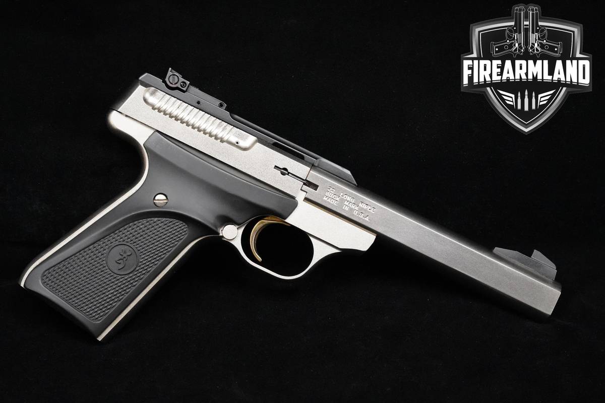 BEAUTIFUL Browning Buck Mark 22LR Nickel Browning Buck-Mark Buckmark +3MAGS