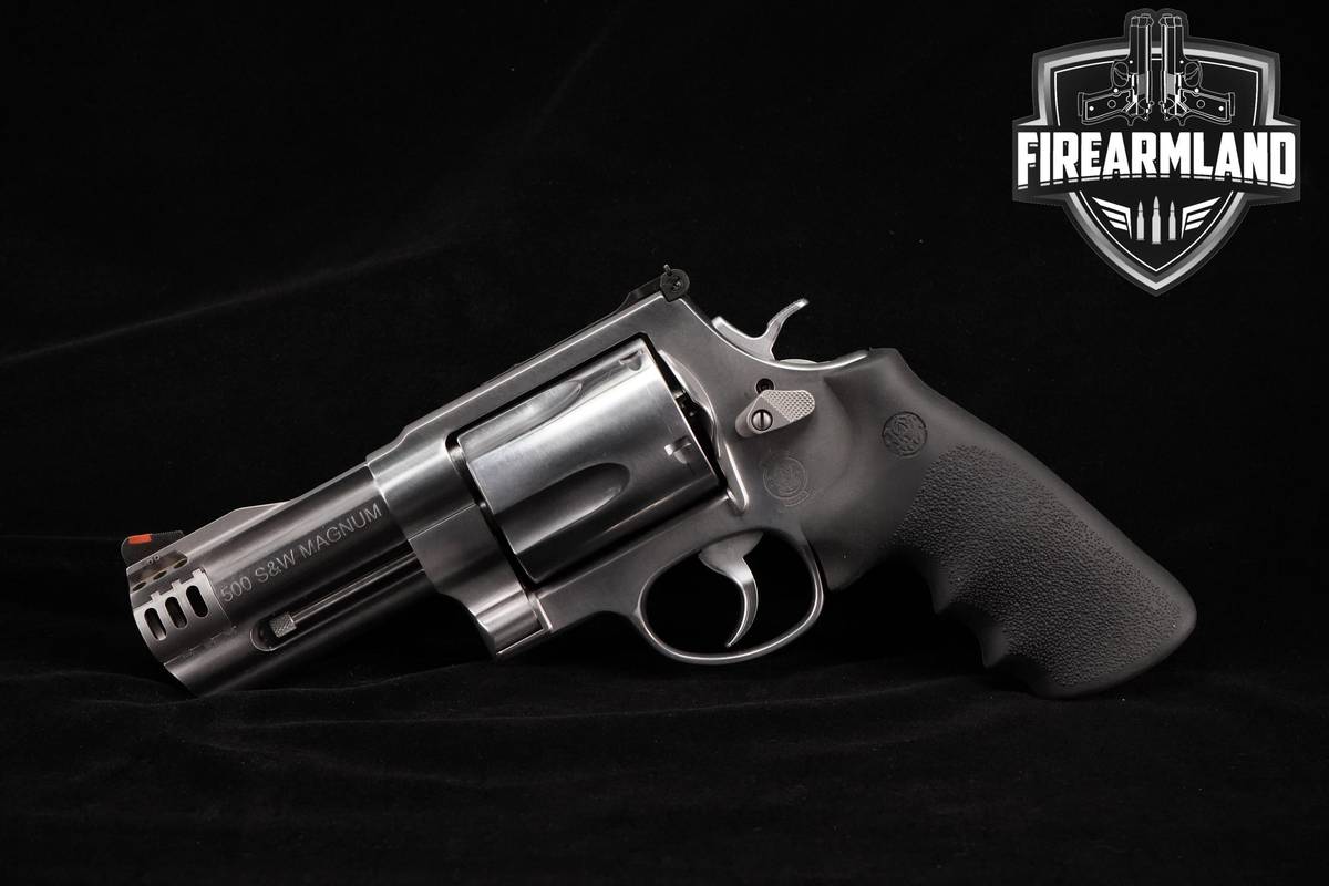 HAND-CANNON Smith & Wesson Model 500 4" Stainless S&W 500 Magnum +ORIG CASE