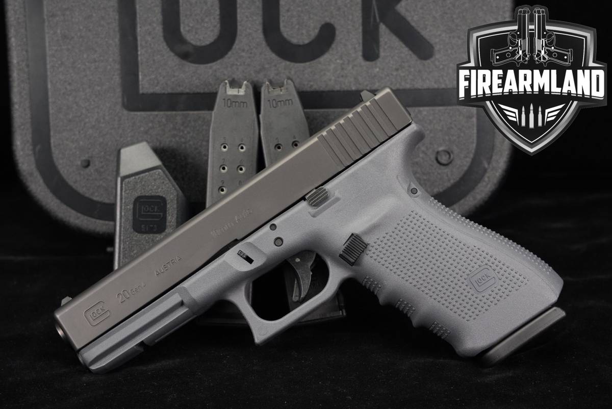 Glock 20 Gen4 G20 Gen 4 10mm 4.61 Gray +3 MAGS & ORIG CASE