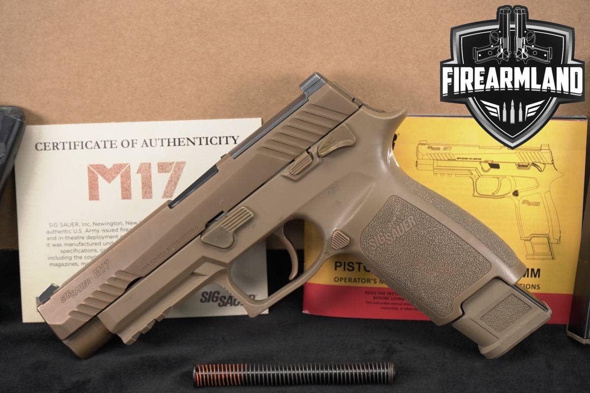 Sig Sauer P320 M17 U.S ARMY ISSUED 9mm 4.7" P 320 M 18 +3 MAGS, ORIG BOX