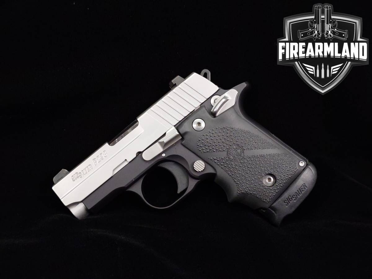 Sig Sauer P238 Two-Tone 380 ACP 2.7" Silver & Black P-238 +ORIG CASE