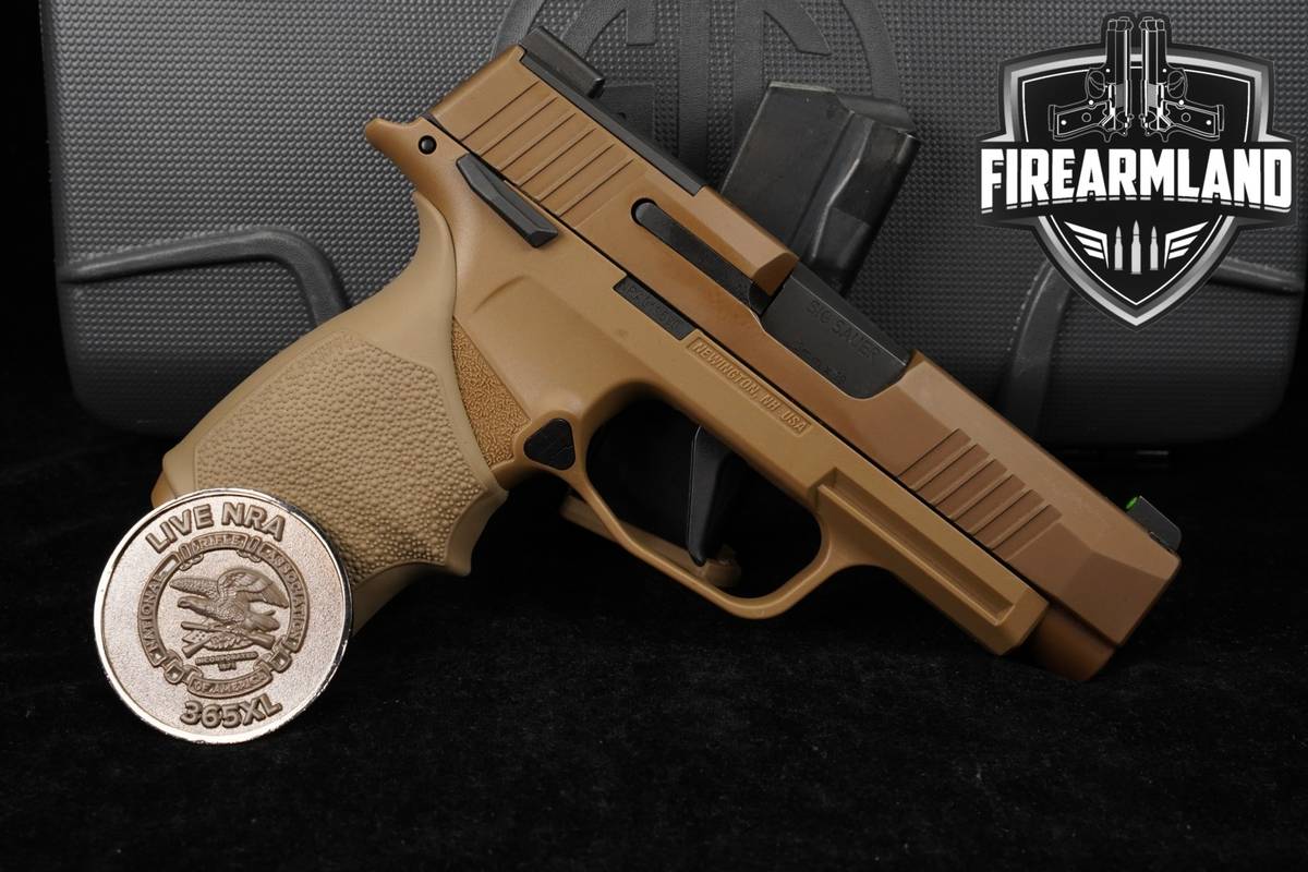 Sig Sauer P365XL NRA Edition 9mm Coyote Tan P 365 365XL XL 2 MAGS ORIG CASE