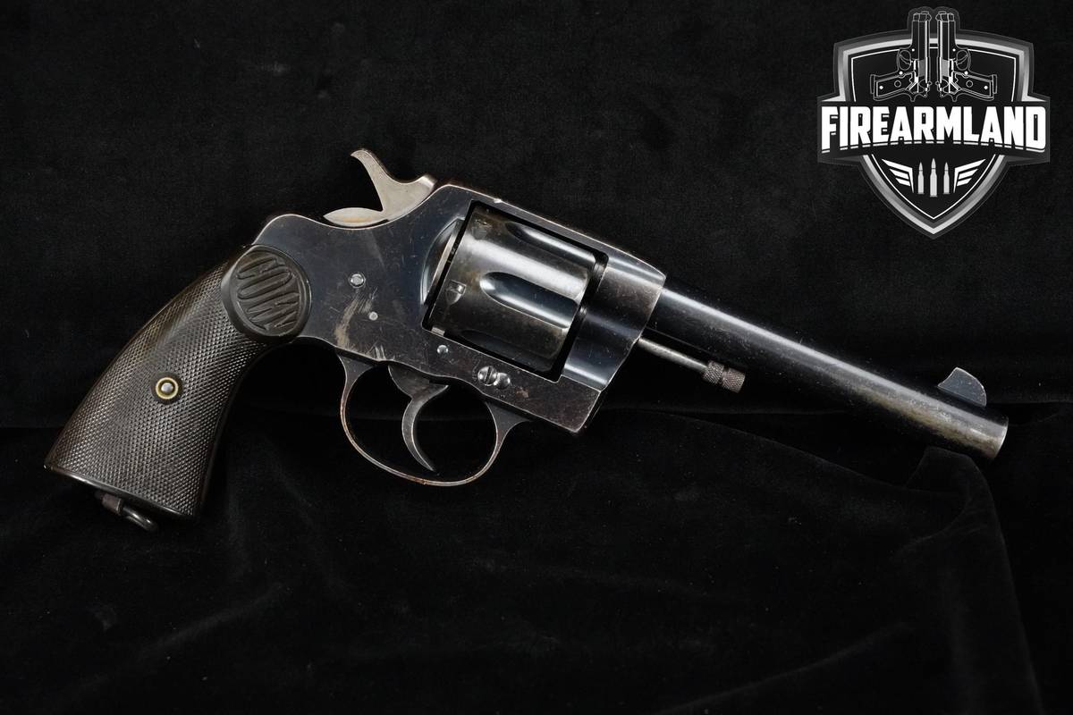 1904 Colt New Service NWMP 455 Webley 5.5" Blued Colt-New Service 455-Eley