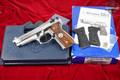 Beretta 92FS Inox High Polish Slide 9mm Luger Inox Stainless in Very Good Condition Image 2