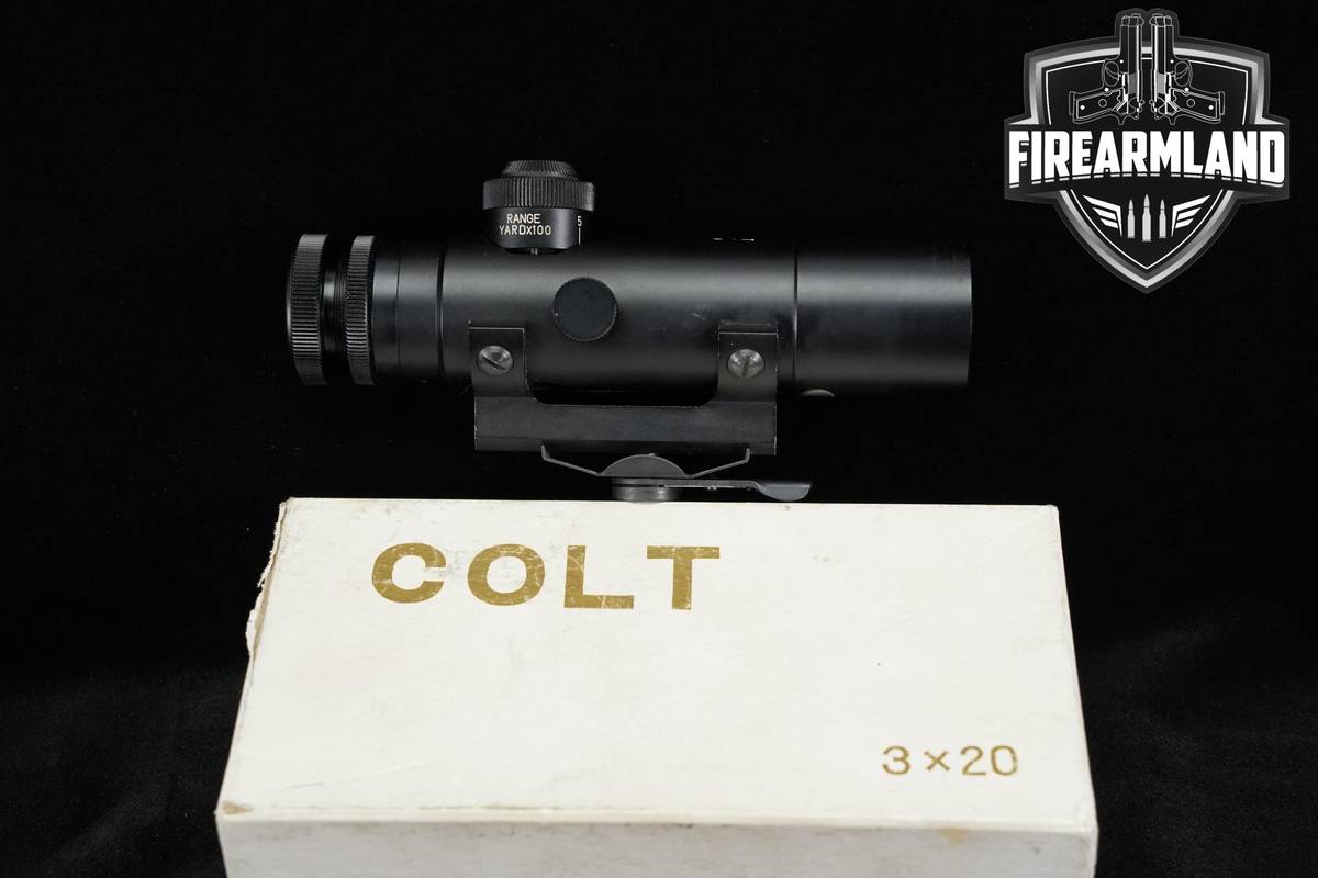 VINTAGE SCOPE! Colt 3x20 Crosshair Carry-Handle Mount +ORIG BOX