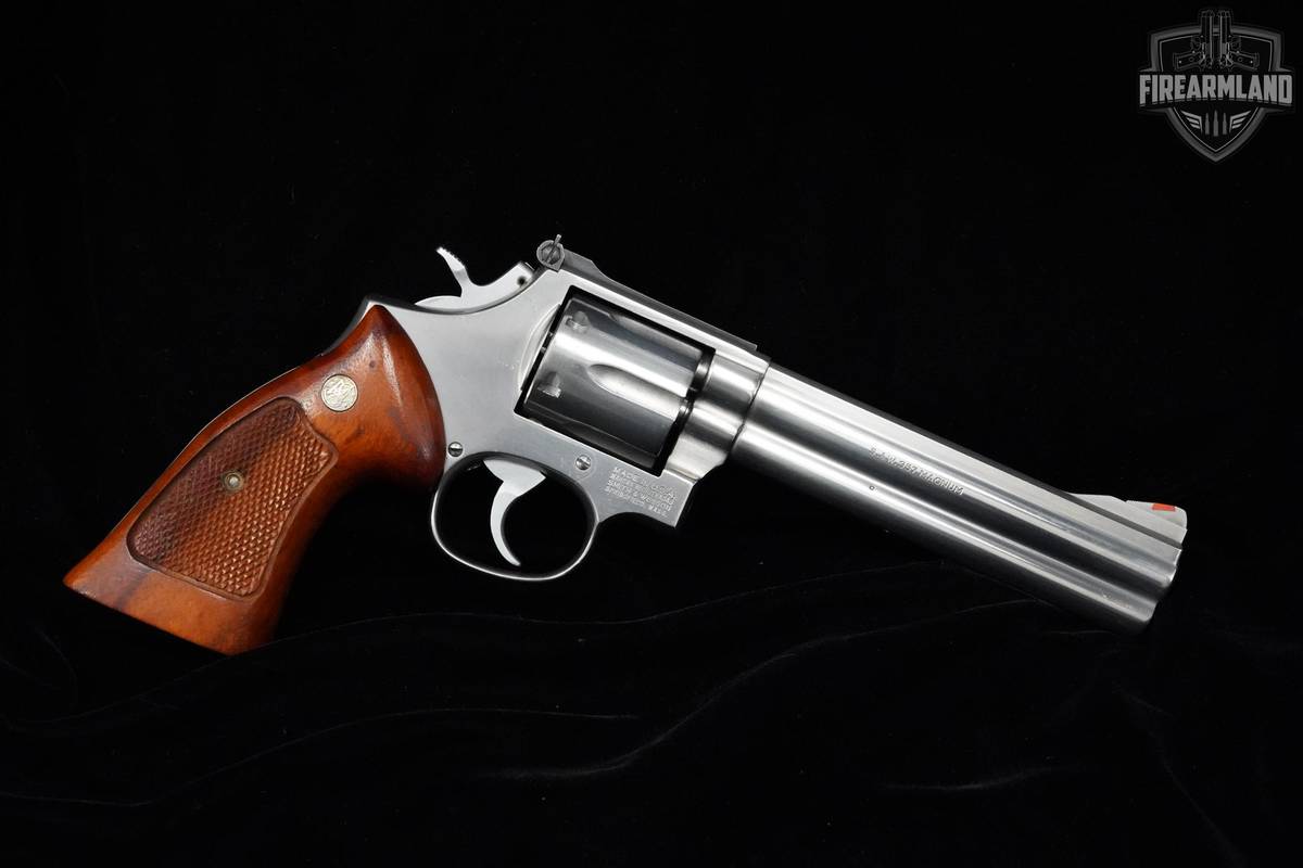 1984 Smith & Wesson (S&W) 686 NO DASH 357 Magnum 6" Stainless Steel DA/SA