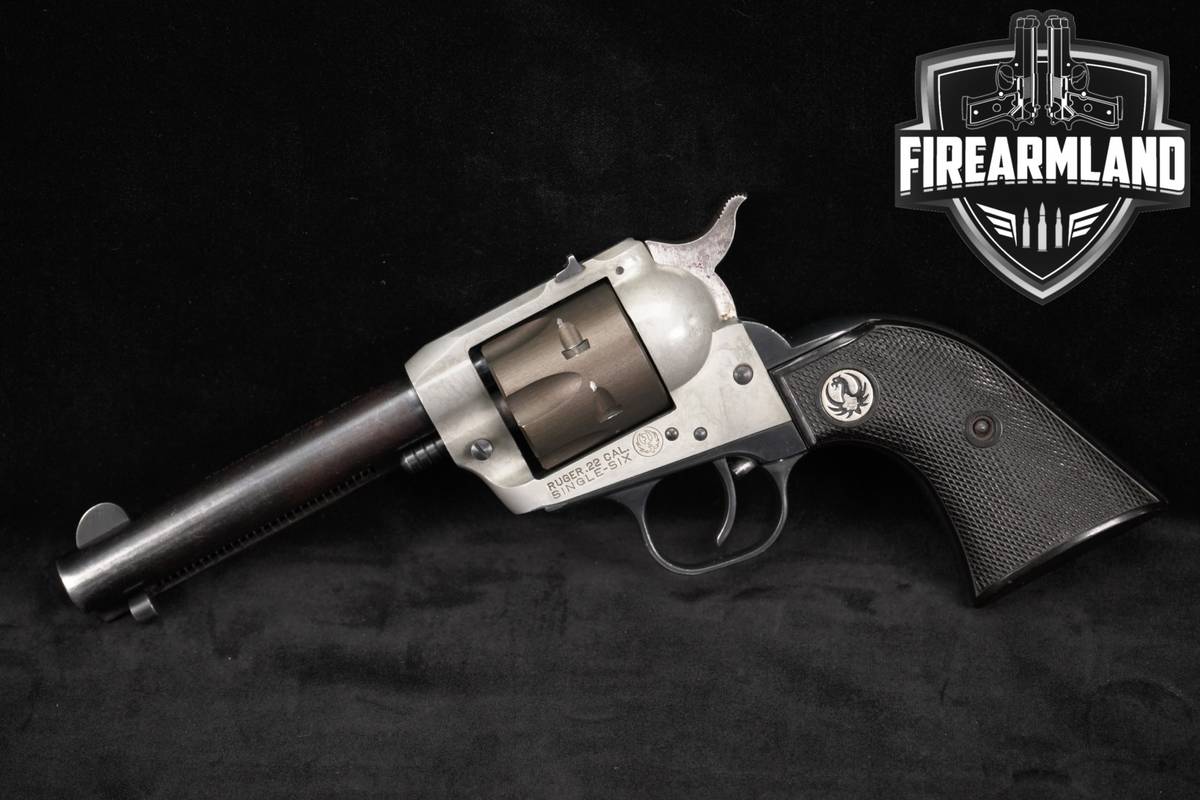 1962 Ruger Single-Six Old Model 3-Screw 22LR 4.6" Two-Tone Silver