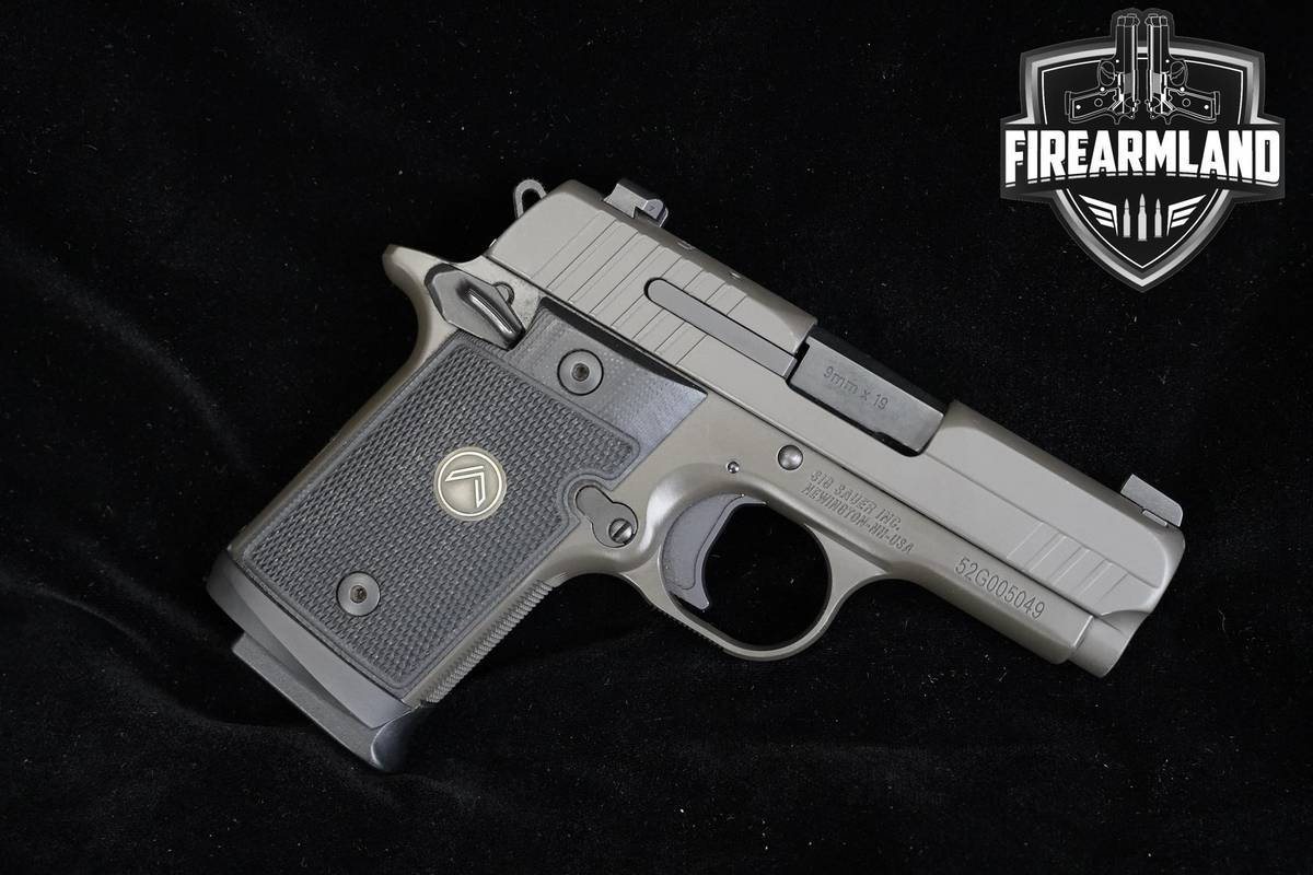 Sig Sauer P938 Legion 9mm 3" Sig Legion Gray Sauer-P938 +3 MAGS & ORIG CASE