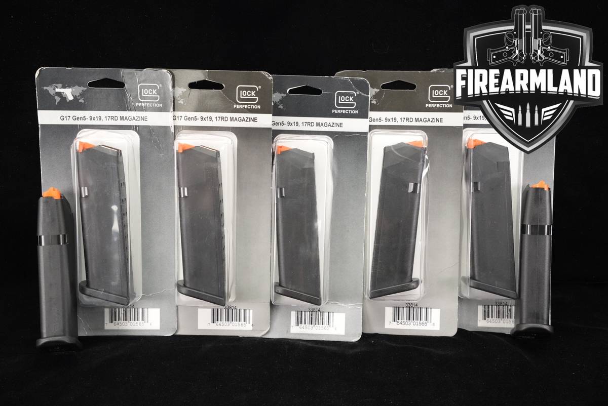 Glock SEVEN (7) 17 (G17) Gen5 9mm Round Magazines Luger +ORIG BOX