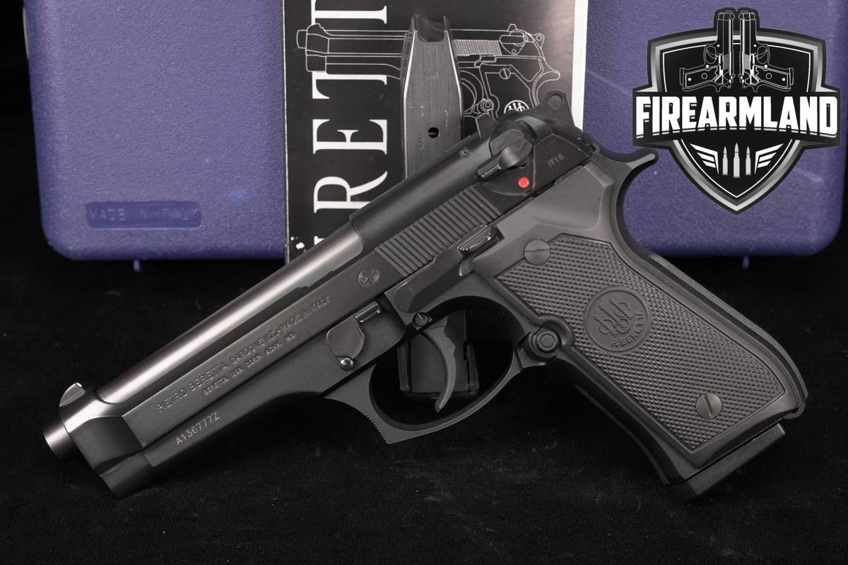 Beretta 92FS 9mm 4.9 Bruniton 92-FS +2 MAGS, ORIG CASE