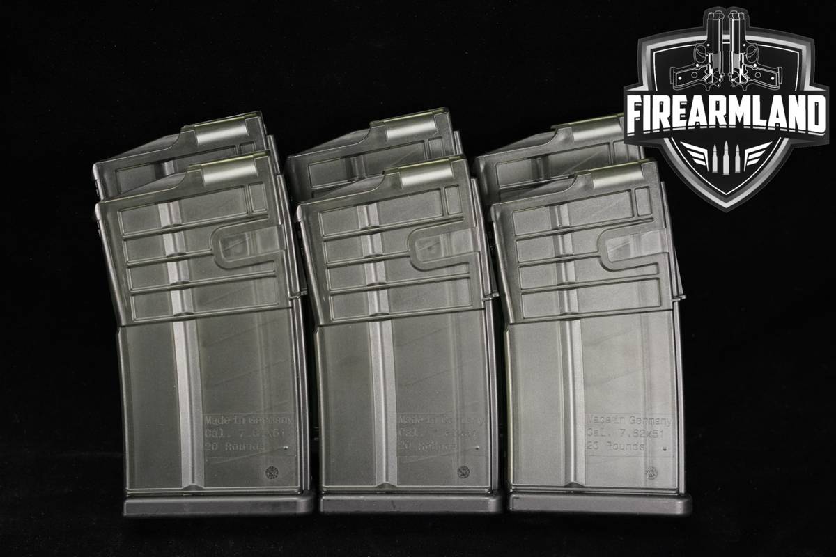 Heckler & Koch H&K SIX 6 MR762 20 Round Magazines 7.62mm NATO 7.62x51 Mags