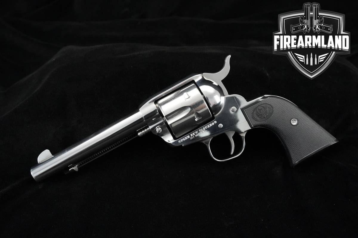 2009 Ruger New Vaquero 357 Magnum 5.5" High Gloss Stainless Ruger ORIG CASE
