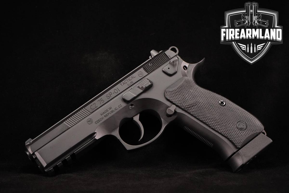 CZ 75 SP-01 Tactical 9mm 4.6" Black Polycoat CZ75 SP01 +2 MAGS & ORIG CASE