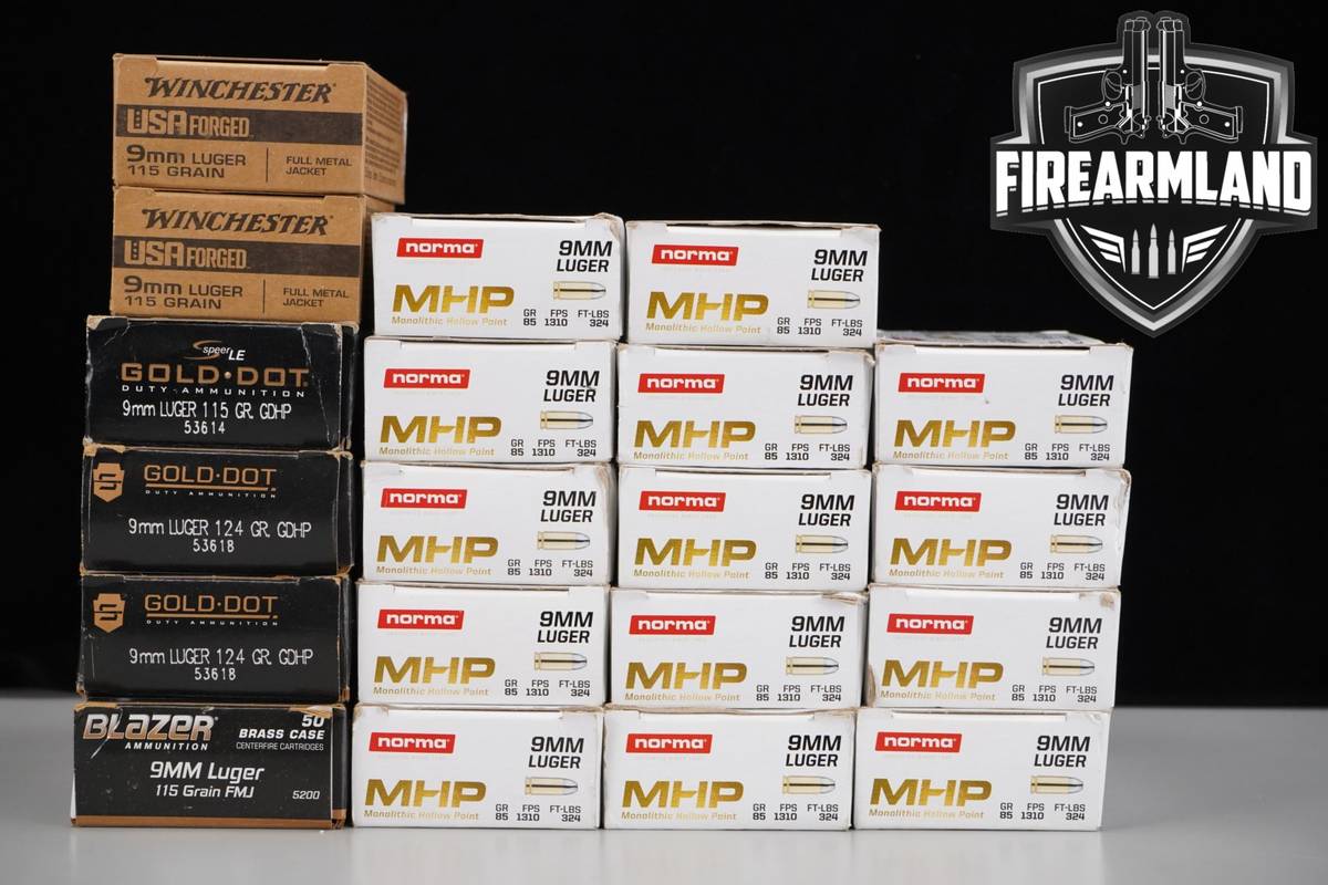 1000 RDS! 9mm Ammo 9-mm