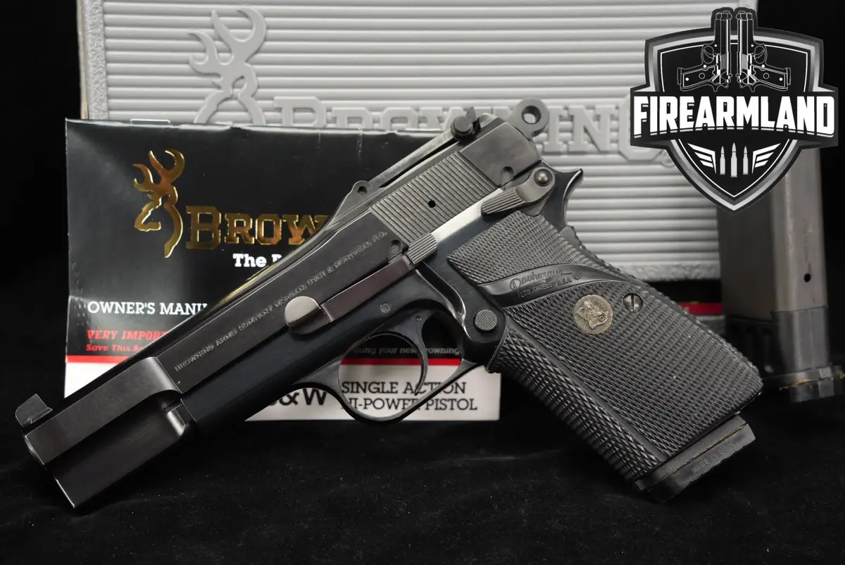 COLLECTOR 1994 Browning Hi-Power CAPITAN 9mm 4.7" Blued +2 MAGS & ORIG CASE