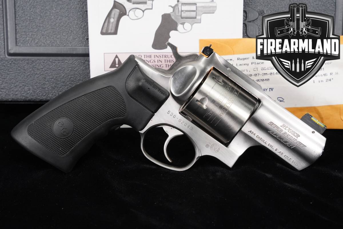 Ruger Super Redhawk Alaskan 454 Casull 45 Colt Stainless +CRIMSON TRACE