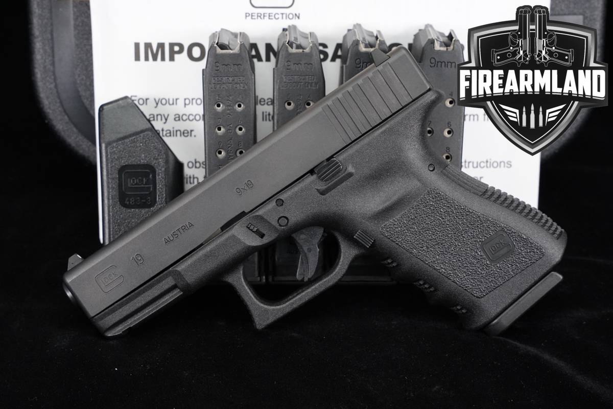 Glock 19 Gen3 G19 Gen 3 9mm 4.02" +5 MAGS & ORIG CASE