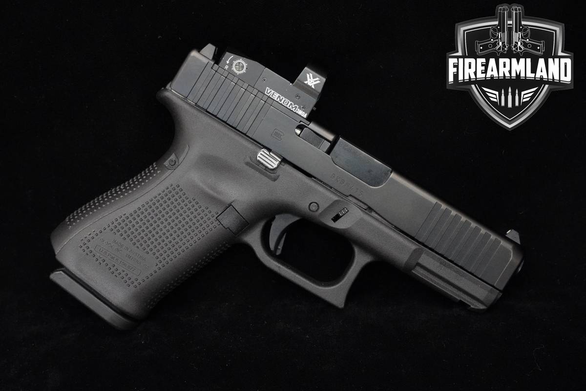 Glock 19 Gen5 MOS 9mm 4" Glock-19 G19 Gen-5 +VORTEX OPTIC, CASE & HOLSTER