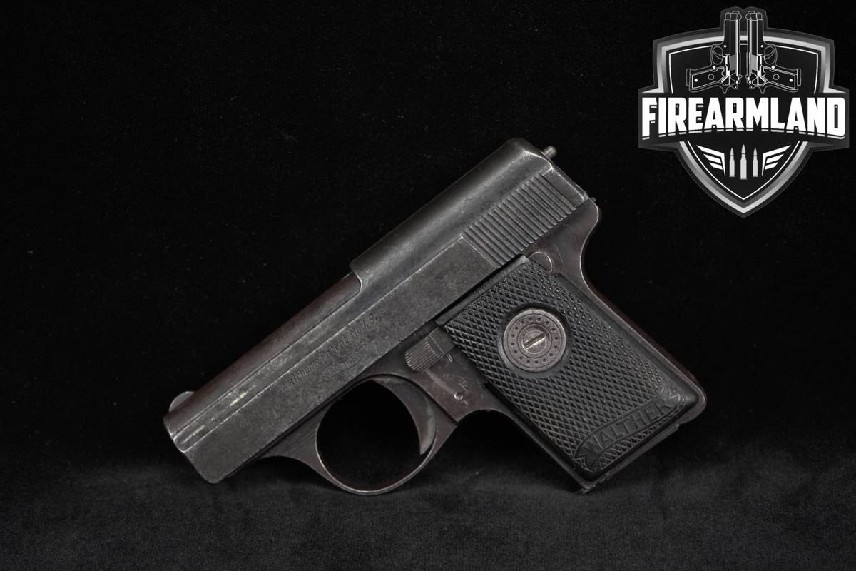 WWII-ERA 1942 Walther Model 9 25 ACP (6.35Mm) 2" Blued Pocket Pistol