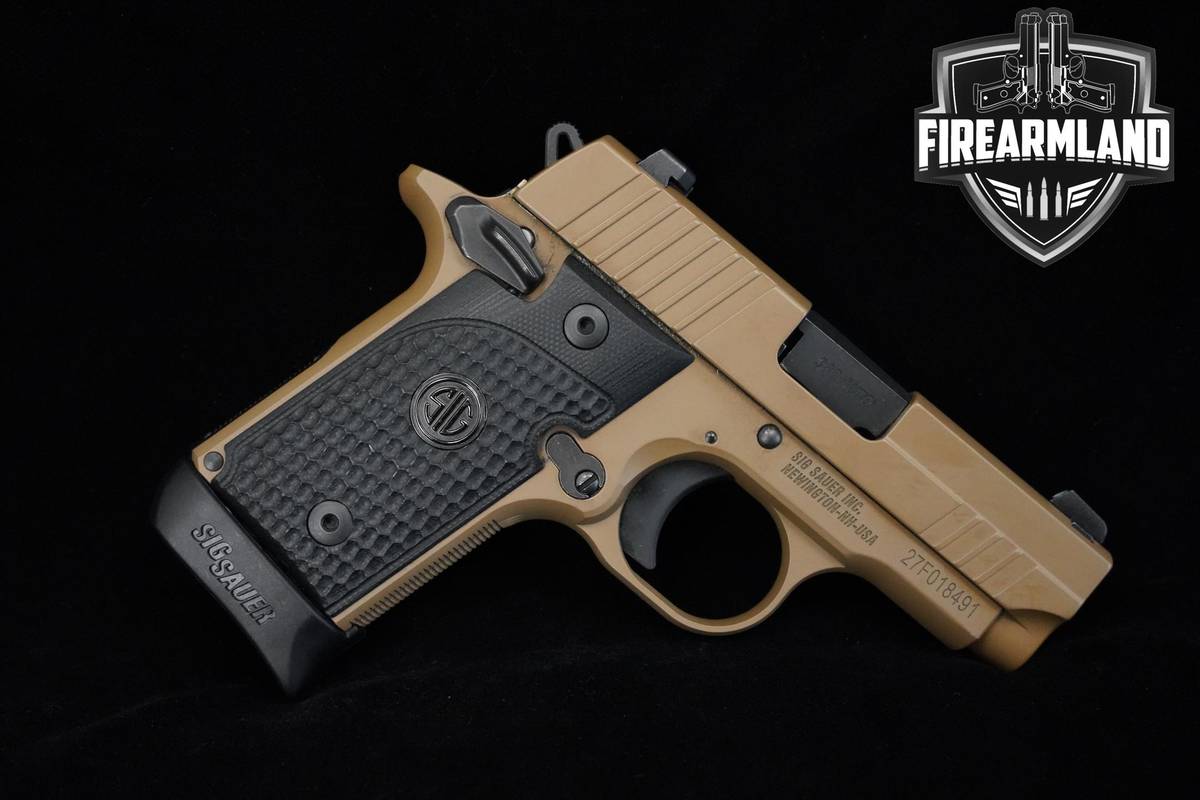 Sig Sauer P238 Emperor Scorpion 380 ACP 1911 FDE Sig-Sauer-P238 P-238 +CASE