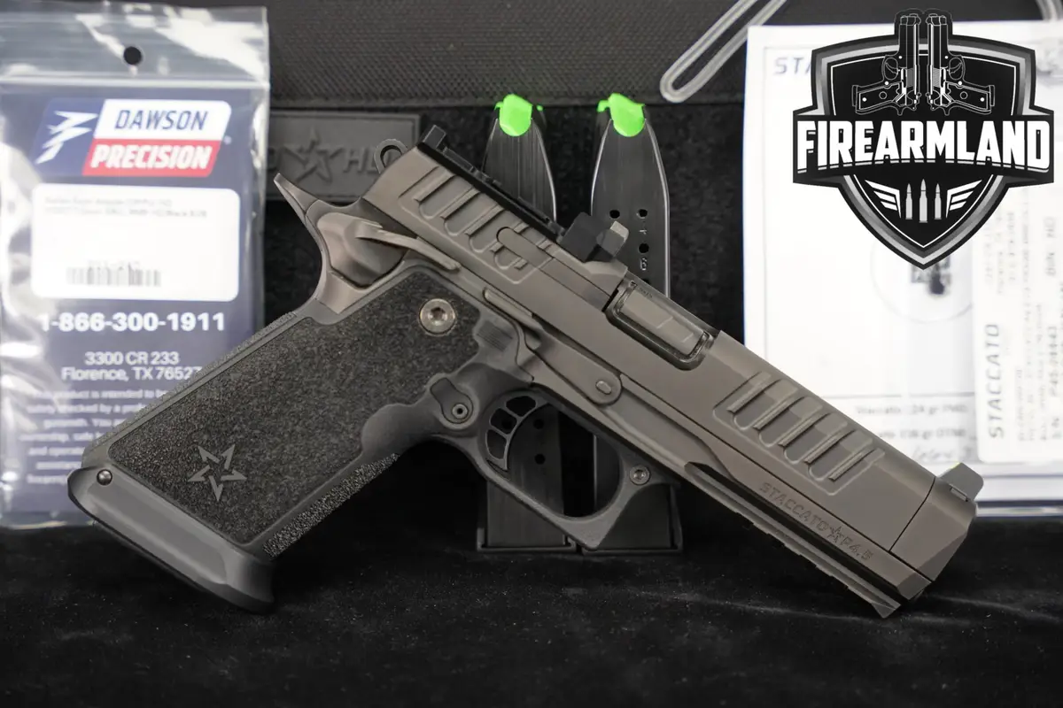 Staccato P4.5 HD 9mm Optics-Ready DLC STI +3 MAGS & ORIG CASE