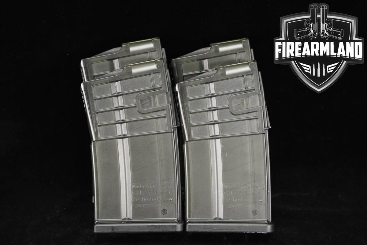 Heckler & Koch H&K FOUR 4 MR762 20 Round Magazines 7.62mm NATO MR 762 Mags