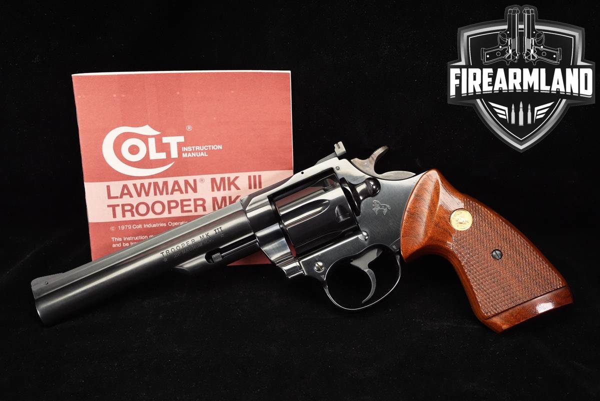 SCARCE 1980 Colt Trooper MK III 22 WMR 6" Blued Mark 3 +ORIG BOX