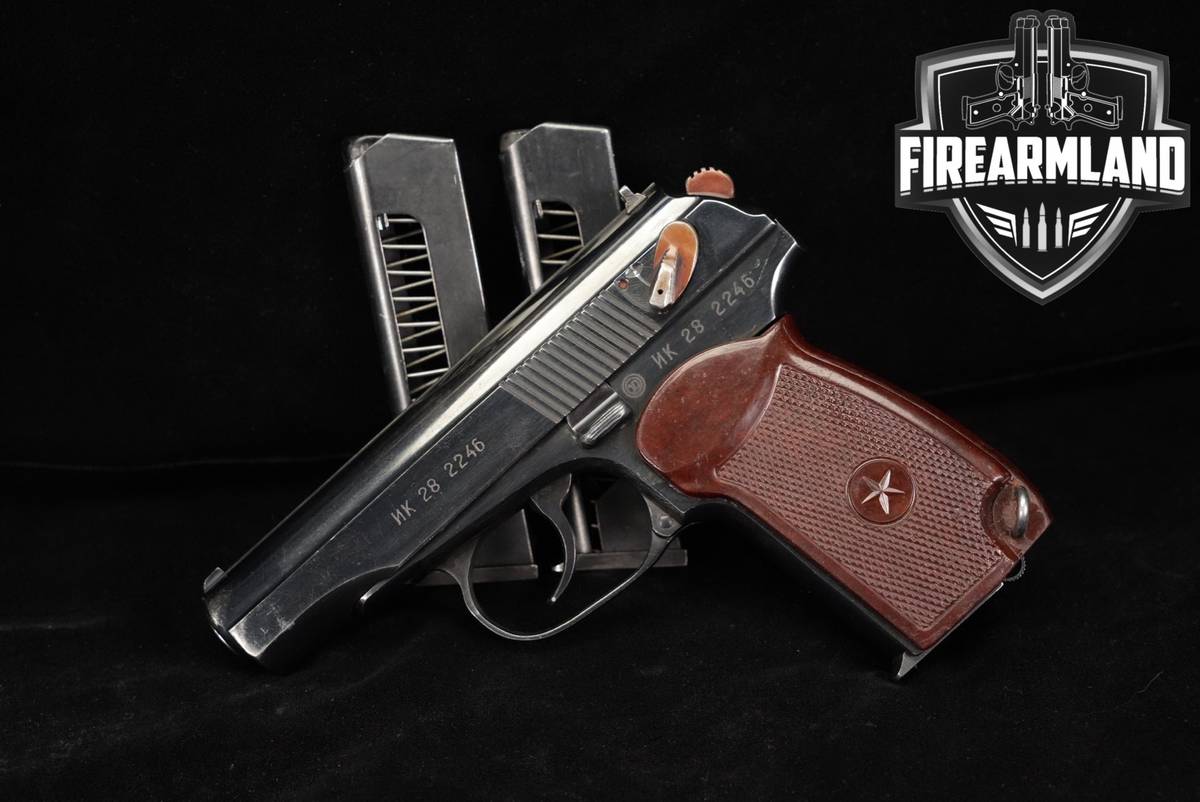 1988 Arsenal Makarov 9x18mmMakarov 3.68" Blued Bulgarian Circle 10 +3 MAGS