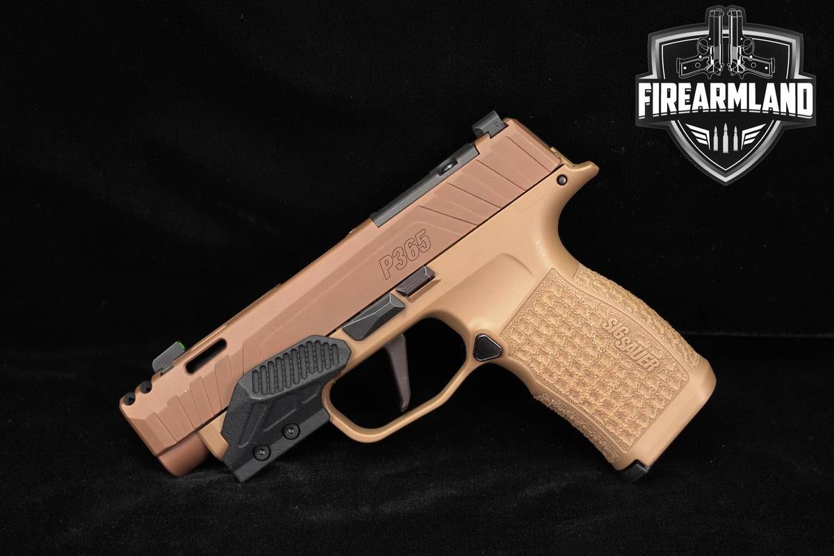CUSTOM WORKS Sig Sauer P365XL Spectre Comp 9mm 3.1" Coyote Tan +HOLSTER