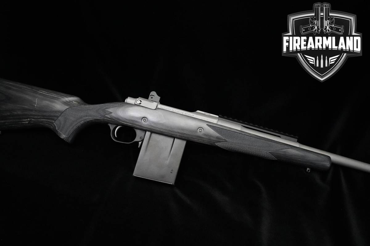 Ruger M77 Gunsight Scout LH 16.1" Matte Stainless Ruger Model 77