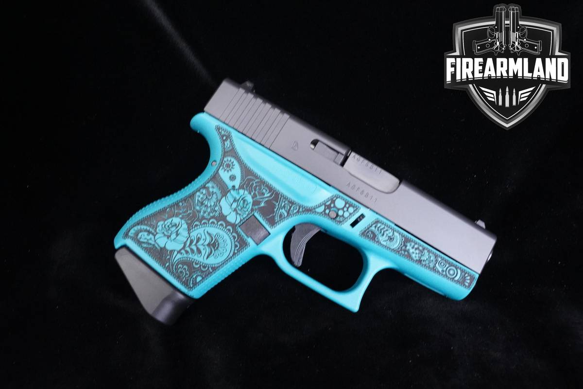 Glock 43 Tiffany Blue 9mm 3.39" Glock G43 +2 MAGS & ORIG CASE
