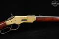 A. Uberti Model 1866 Carbine .45 Colt Polished Brass & Walnut in Very Good Condition Image 5
