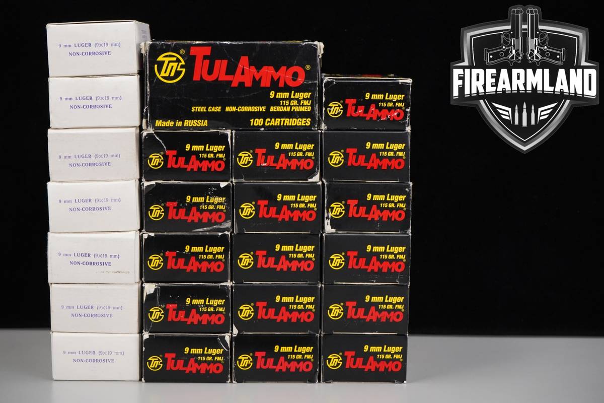 1250 RDS! 9mm Ammo 9-mm