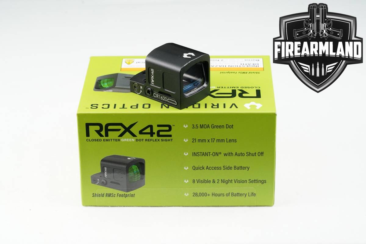 Viridian Optics RFX42 3.5 MOA Enclosed Emitter Green Dot RFX-42 +ORIG BOX