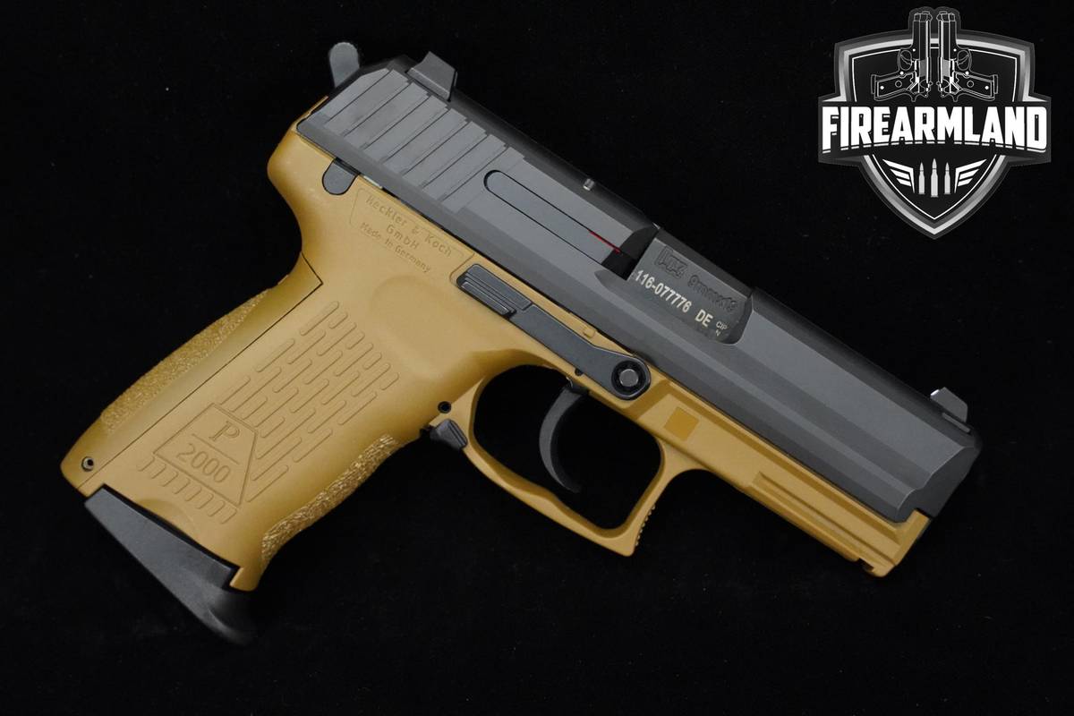 Heckler & Koch P2000 V3 9mm 3.66" FDE H&K-HK-P2000 P-2000 +2 MAGS
