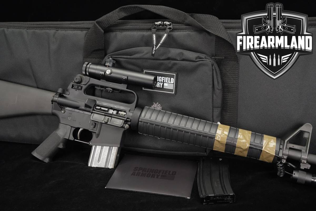 Springfield Armory SA-16A2 5.56 NATO AR 15 AR15 M16A2 +CASE, BARSKA SCOPE
