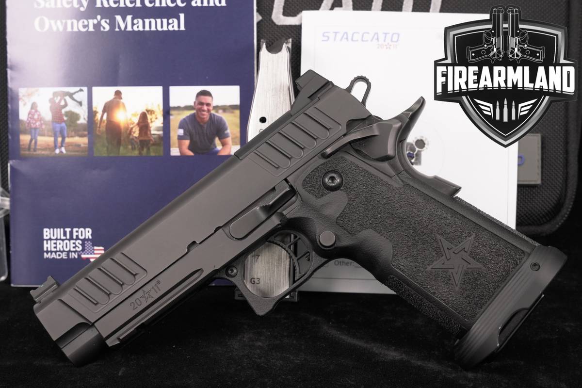 Staccato P DPO 9mm Optics-Ready 4.4" STI 1911 2011 +2 MAGS & ORIG CASE