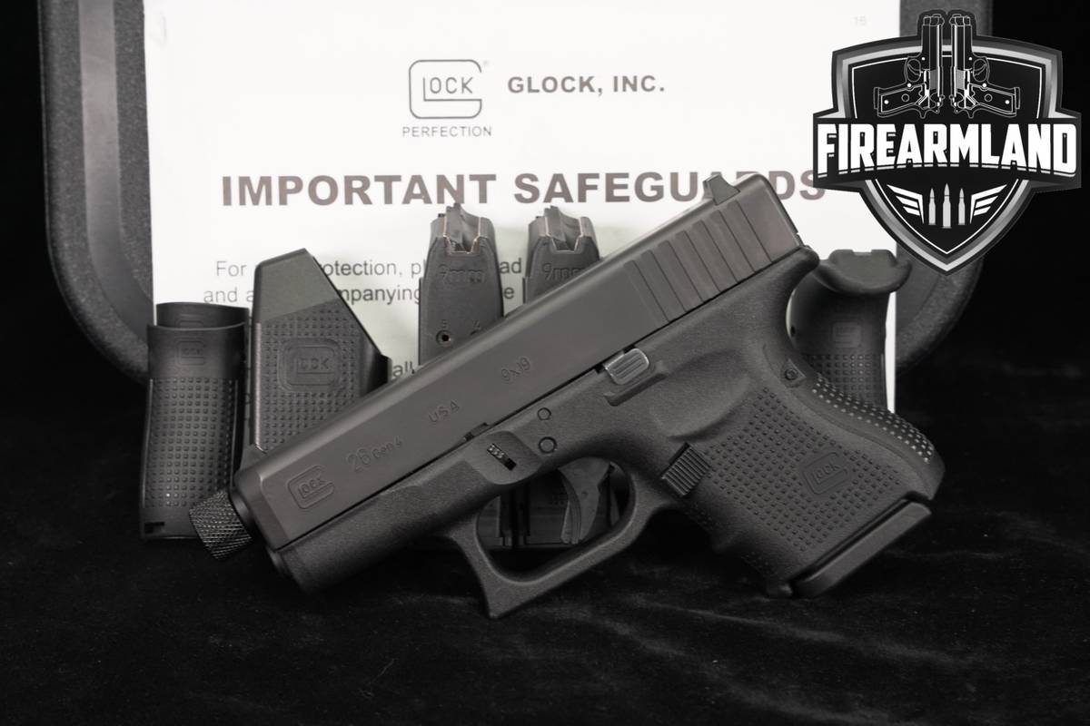Glock 26 Gen4 G26 Gen 4 9mm 3.9 THREADED +3 MAGS & ORIG CASE