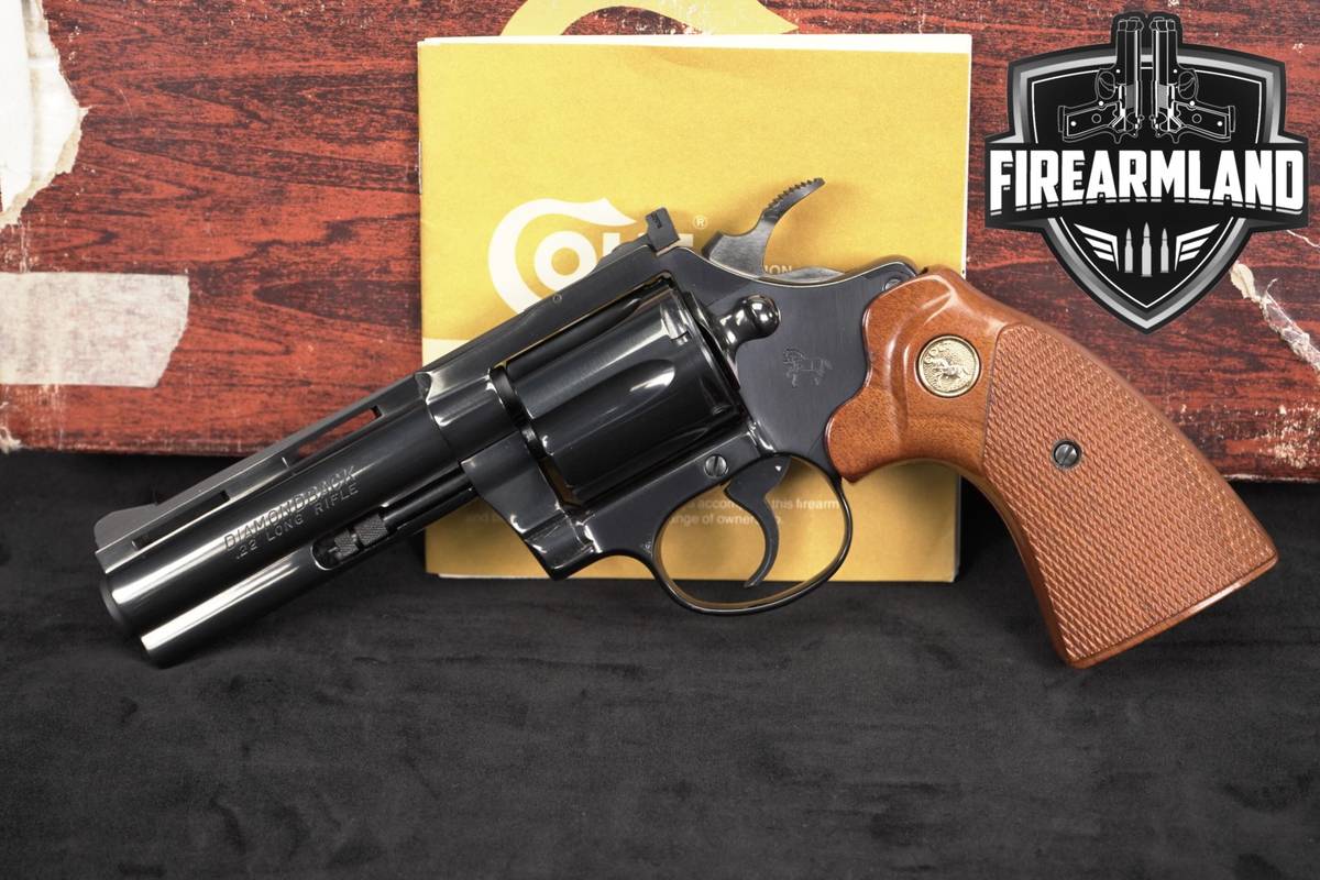 1981 Colt Diamondback 22LR 4" Blued Baby Python +ORIG BOX