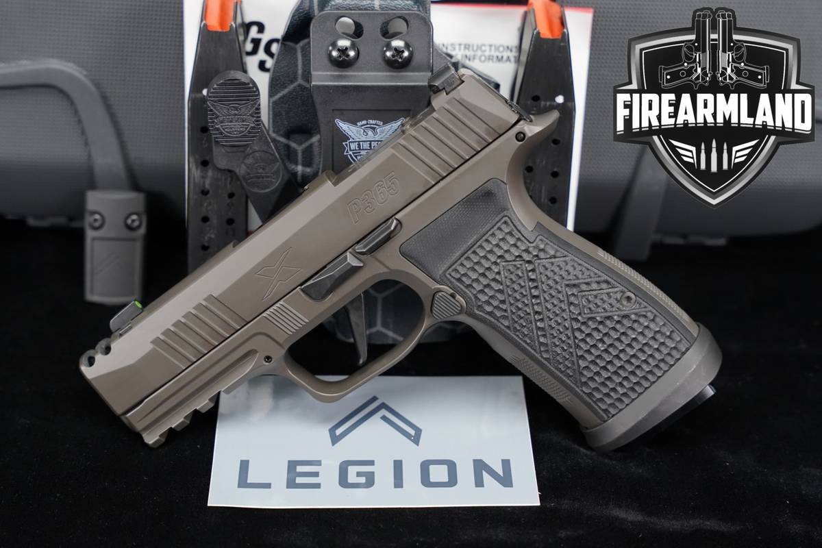 Sig Sauer P365-AXG Legion XMacro 9mm 3.1" +3 MAGS, ORIG CASE & IWB HOLSTER