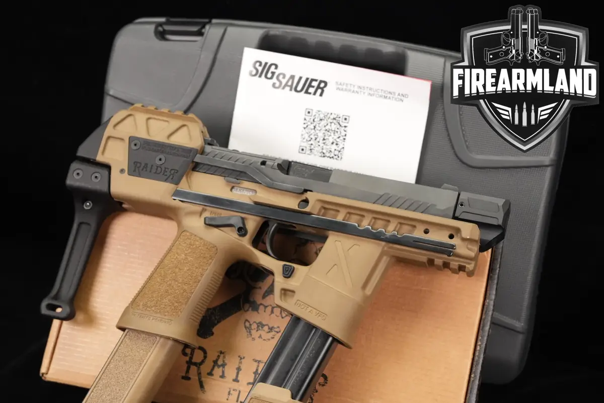 Sig Sauer P320 Flux Defense Chassis 9mm P 320 PDW BRACE +3 MAGS, ORIG CASE