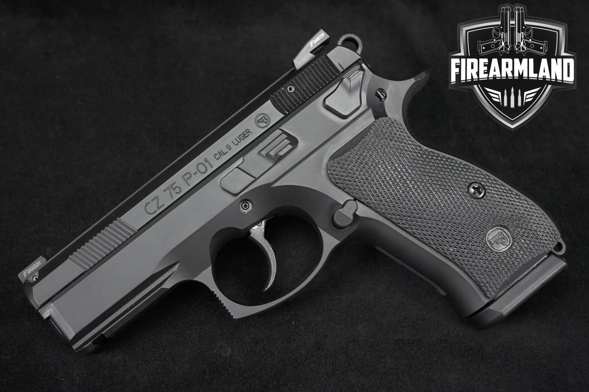 CZ 75 P-01 9mm 3.75" CZ75 P01 Compact Defense Pistol +2 MAGS & ORIG CASE
