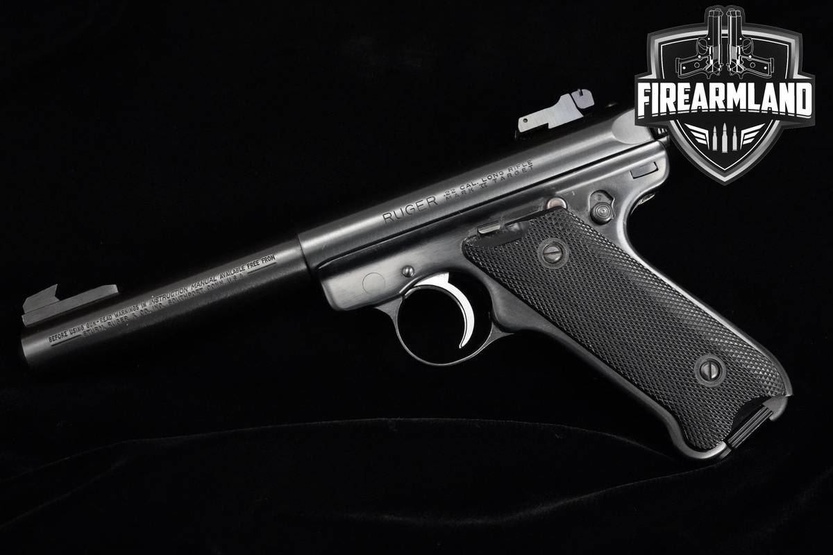 1987 Ruger Mark II Target 22LR 5.5" Blued Ruger MK-2