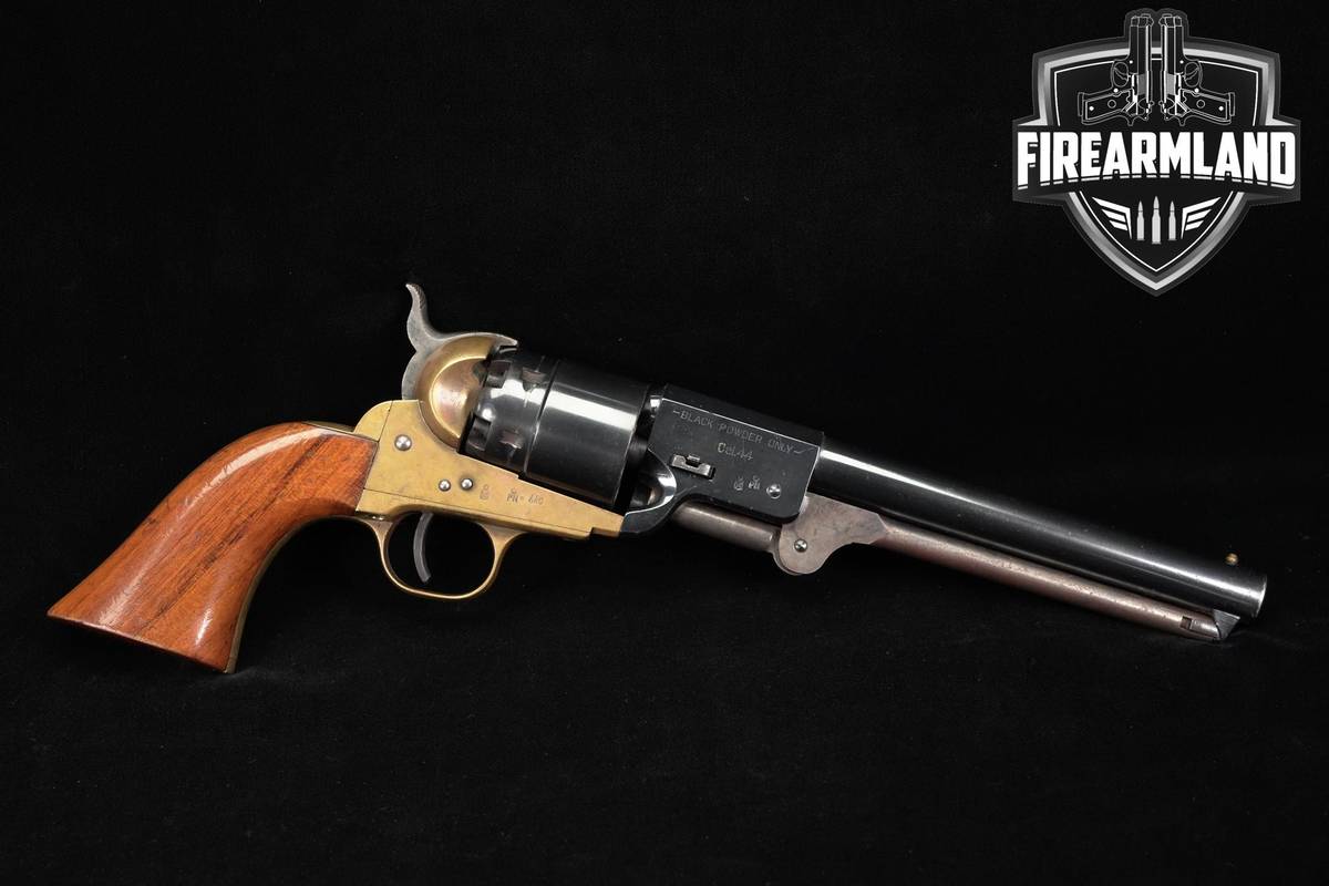 1972 A Uberti Model 1851 Navy 44 Cal BPM 7.25" Two-Tone Blued & Brass